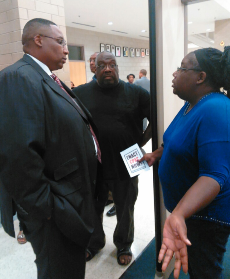 28th Ward Ald. Jason Ervin spoke with Venus Fortner after last week's hearing.