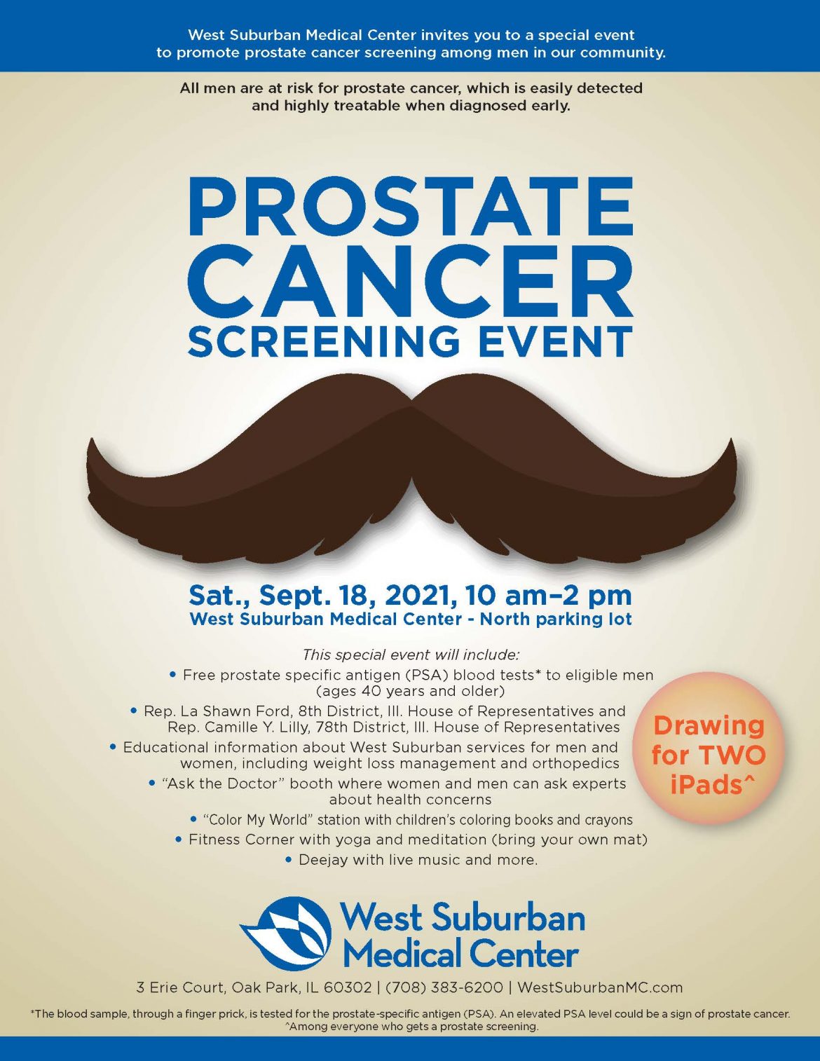 free prostate cancer screening near me 2020